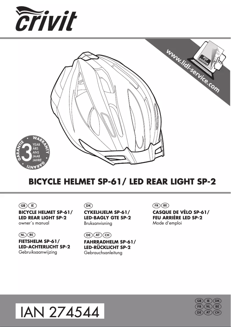 Imagen de la primera página del manual del dispositivo IAN 274544