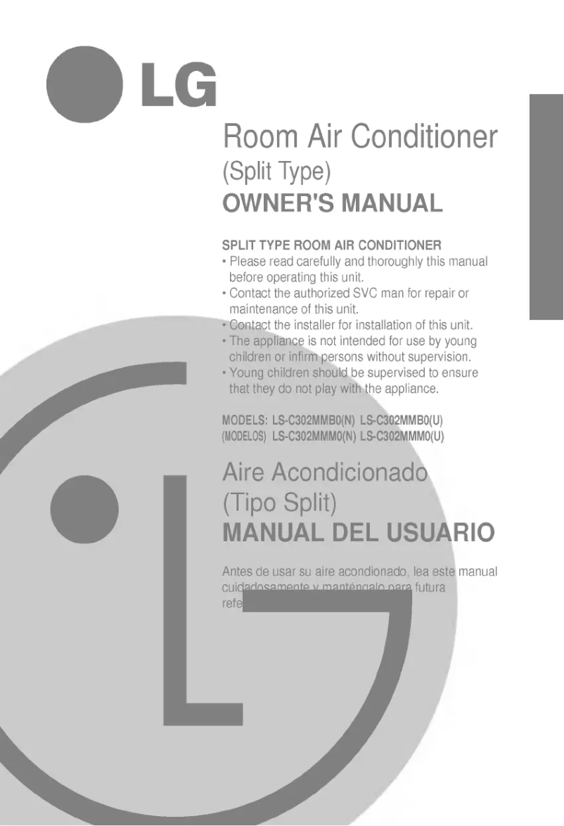 Imagen de la primera página del manual del dispositivo LS-C302MMM0