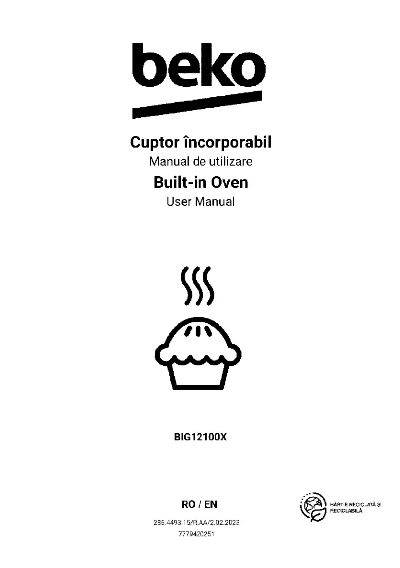 Imagen de la primera página del manual del dispositivo BIG12100X