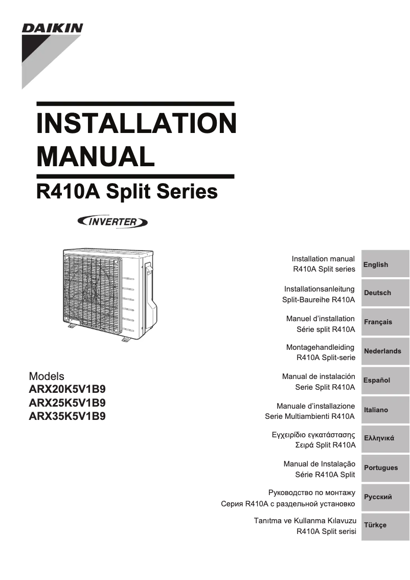 Página 1 del manual Manual de usuario Daikin ATX25J3ARXKKIT