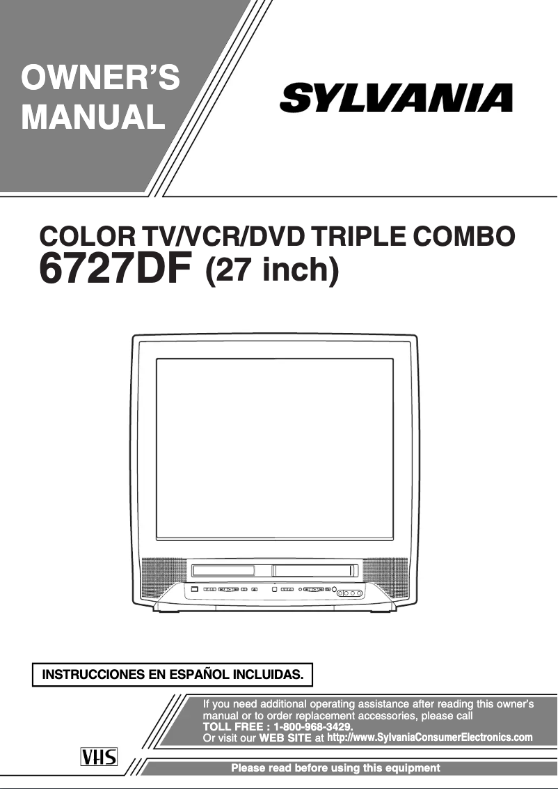 Imagen de la primera página del manual del dispositivo 6727DF