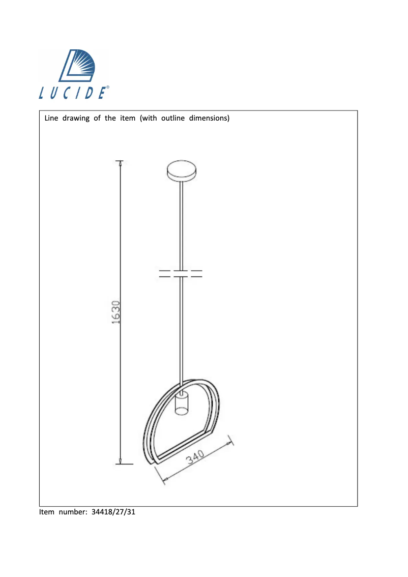 Imagen de la primera página del manual del dispositivo Contour 34418/27/31