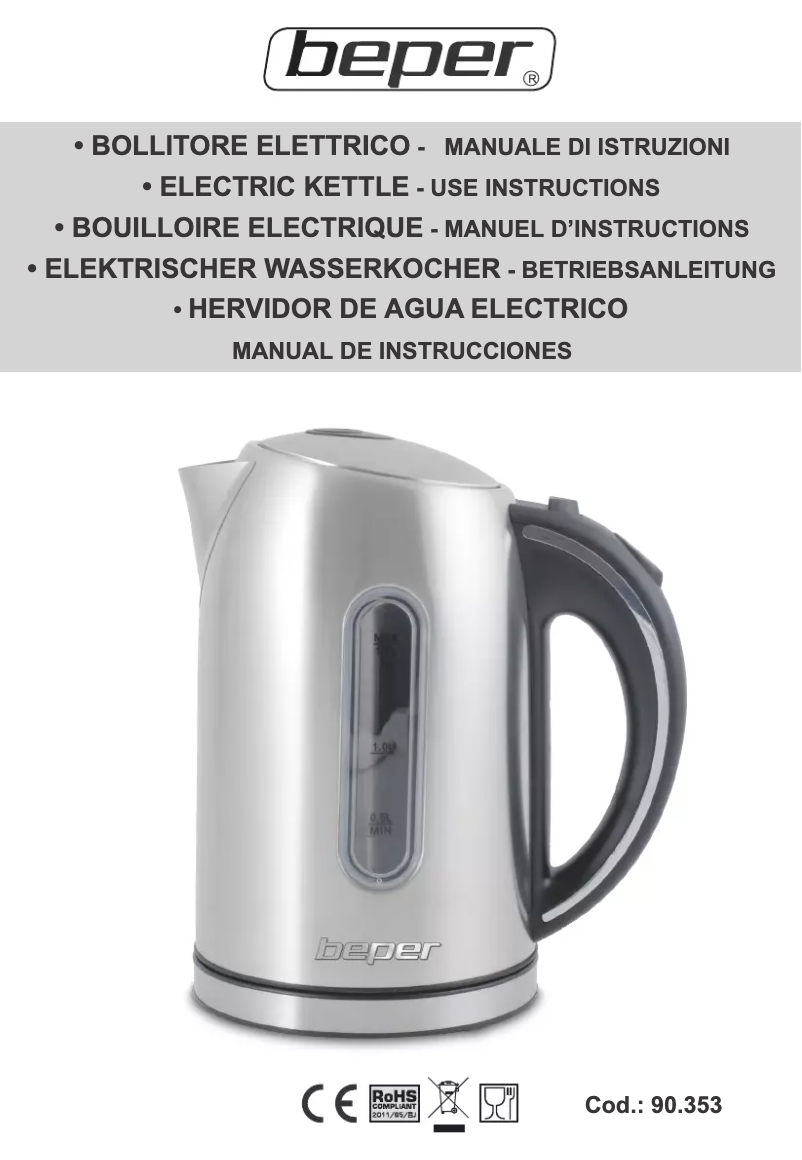 Imagen de la primera página del manual del dispositivo 90.353