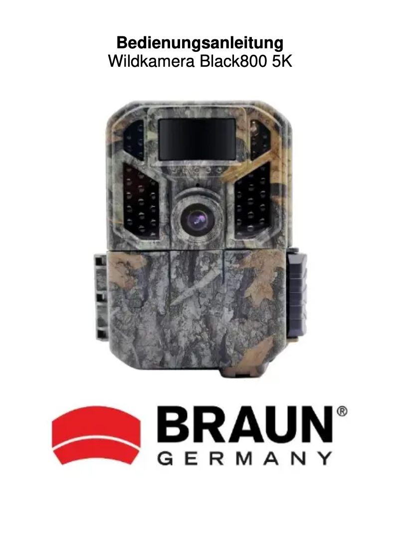 Imagen de la primera página del manual del dispositivo Black800 5K