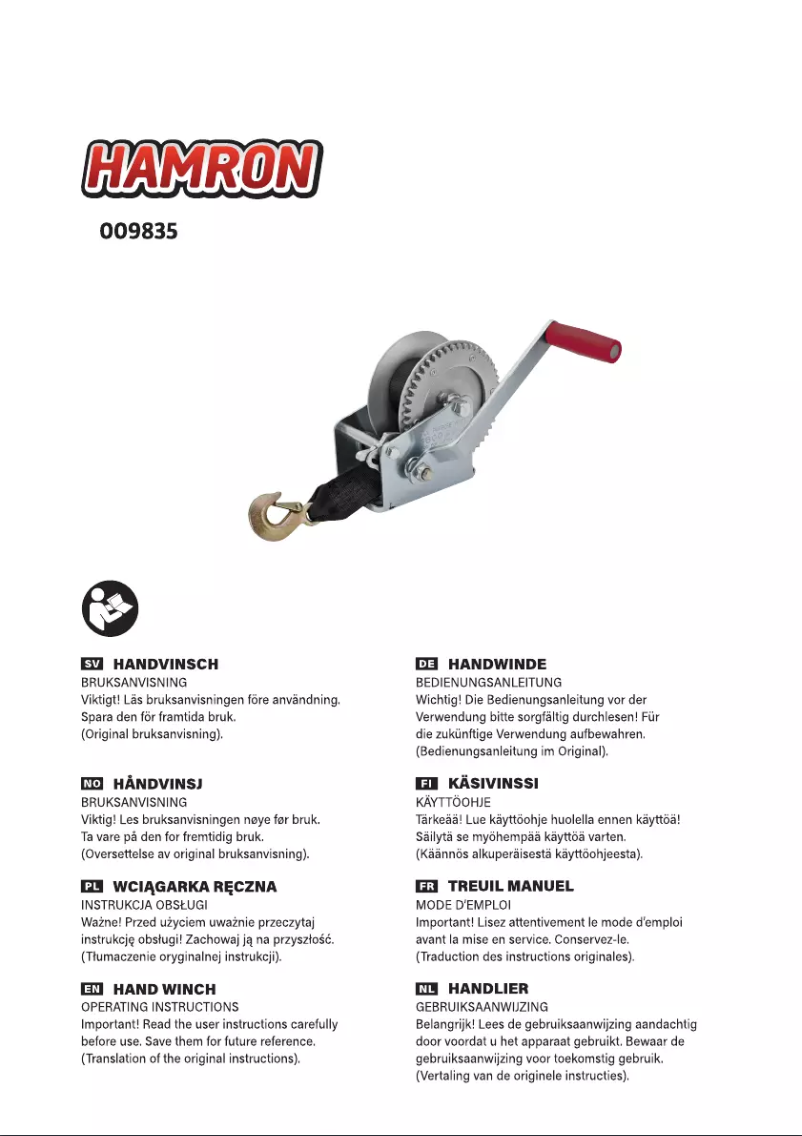 Página 1 del manual Manual de usuario Hamron 009835