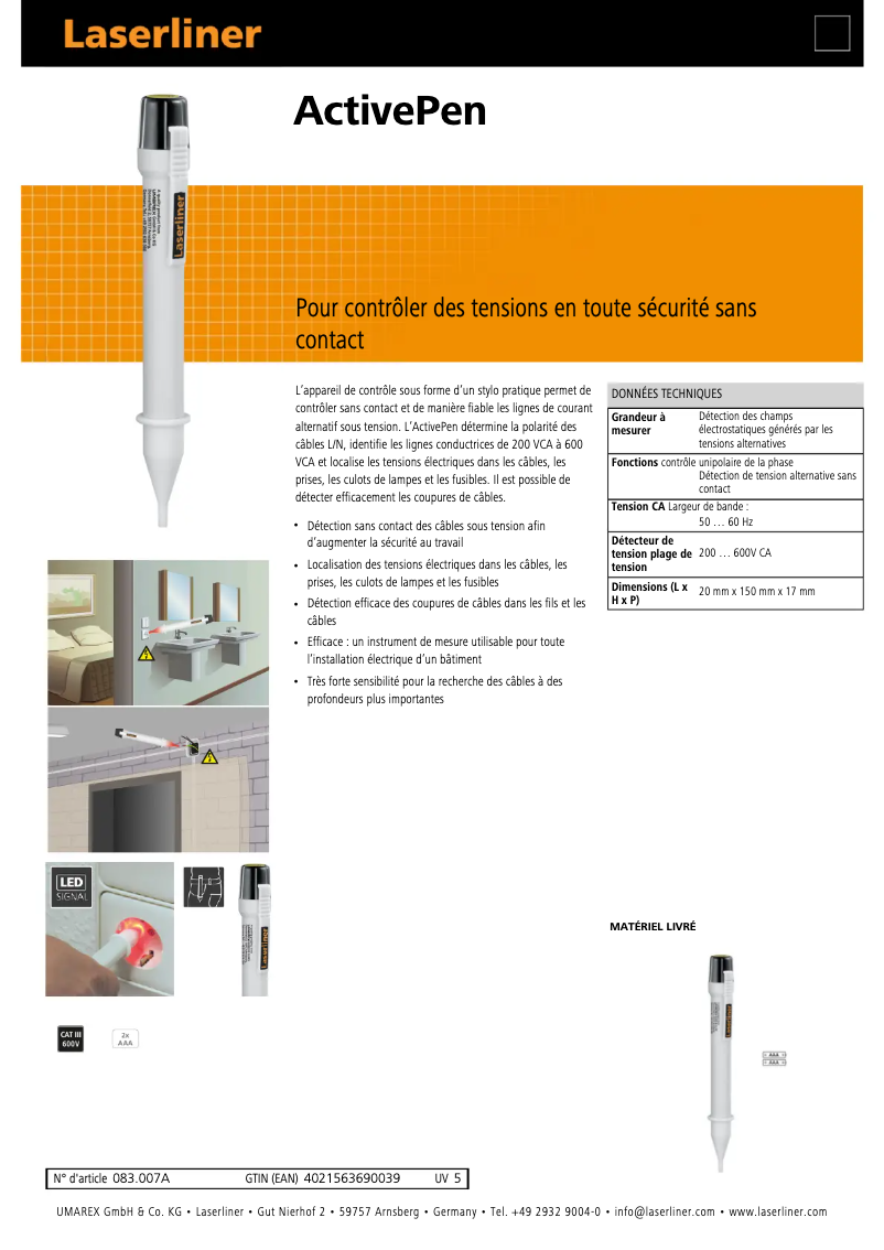 Imagen de la primera página del manual del dispositivo ActivePen