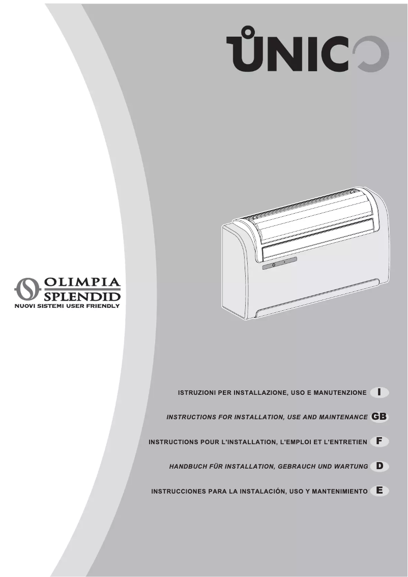 Imagen de la primera página del manual del dispositivo Unico 8.5 HP