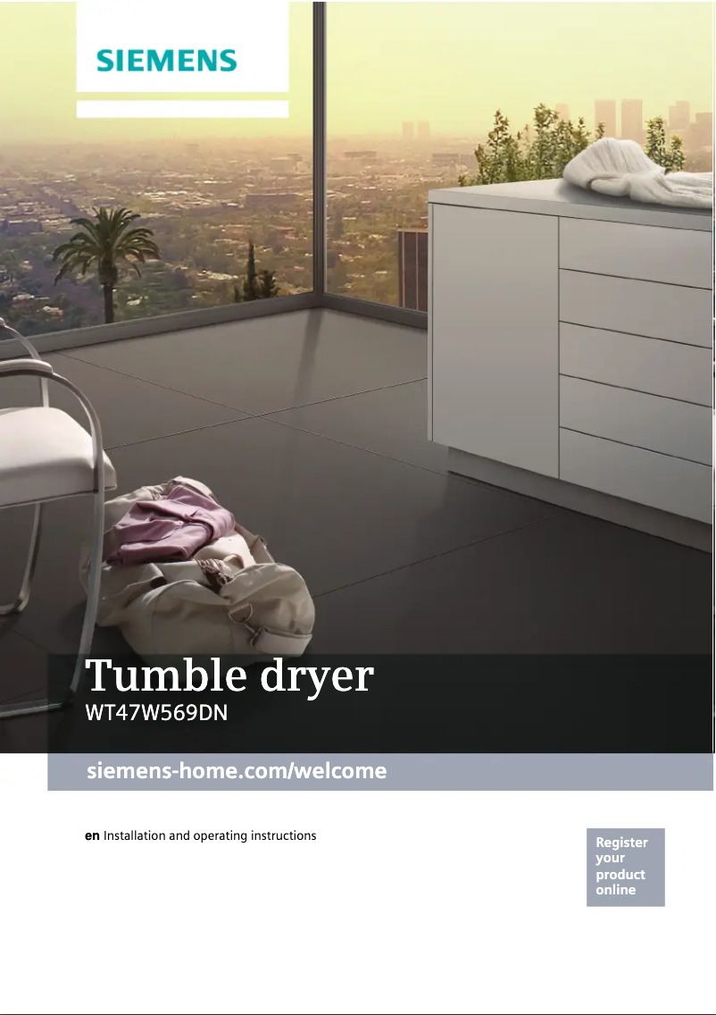 Imagen de la primera página del manual del dispositivo WT47W569DN