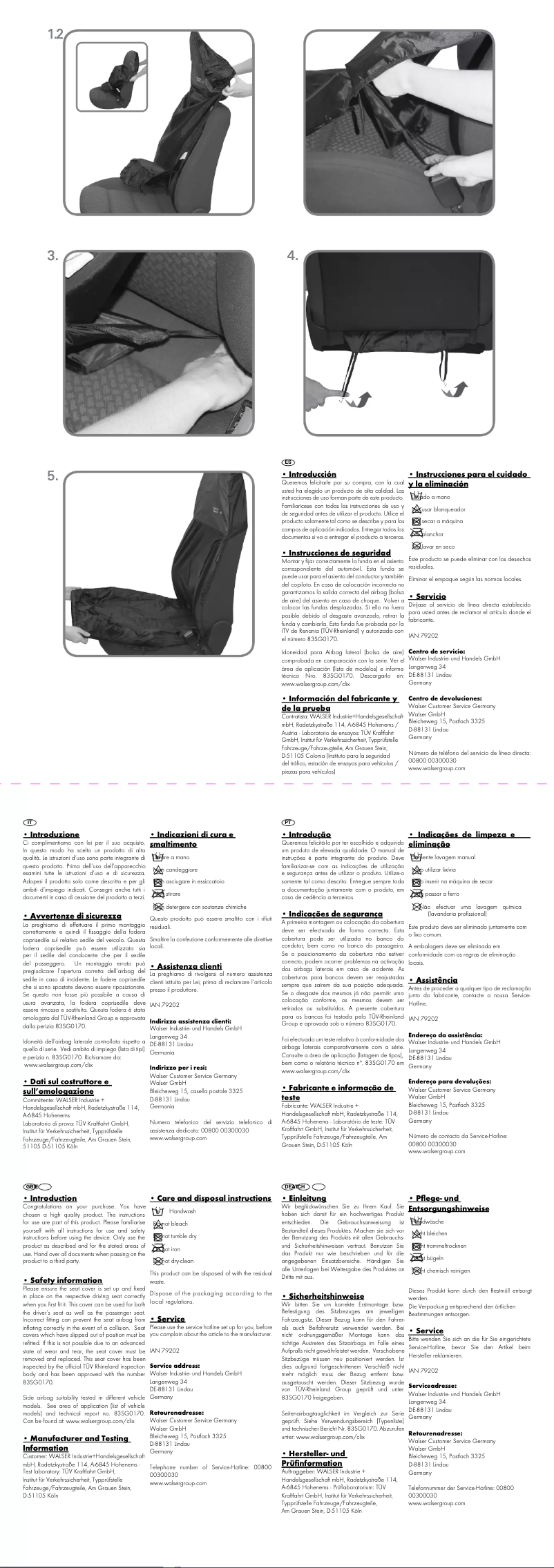 Imagen de la primera página del manual del dispositivo IAN 079202