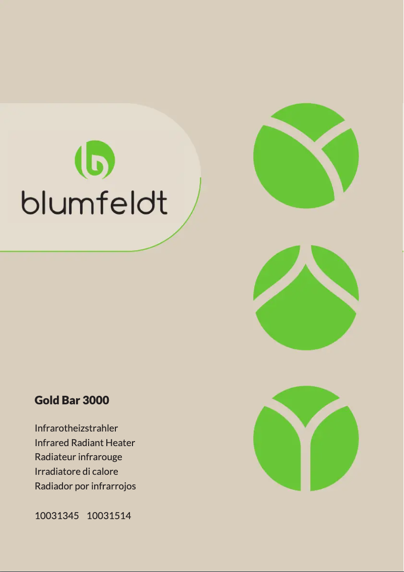 Página nº 1 - Manual de usuario Blumfeldt Gold Bar 3000