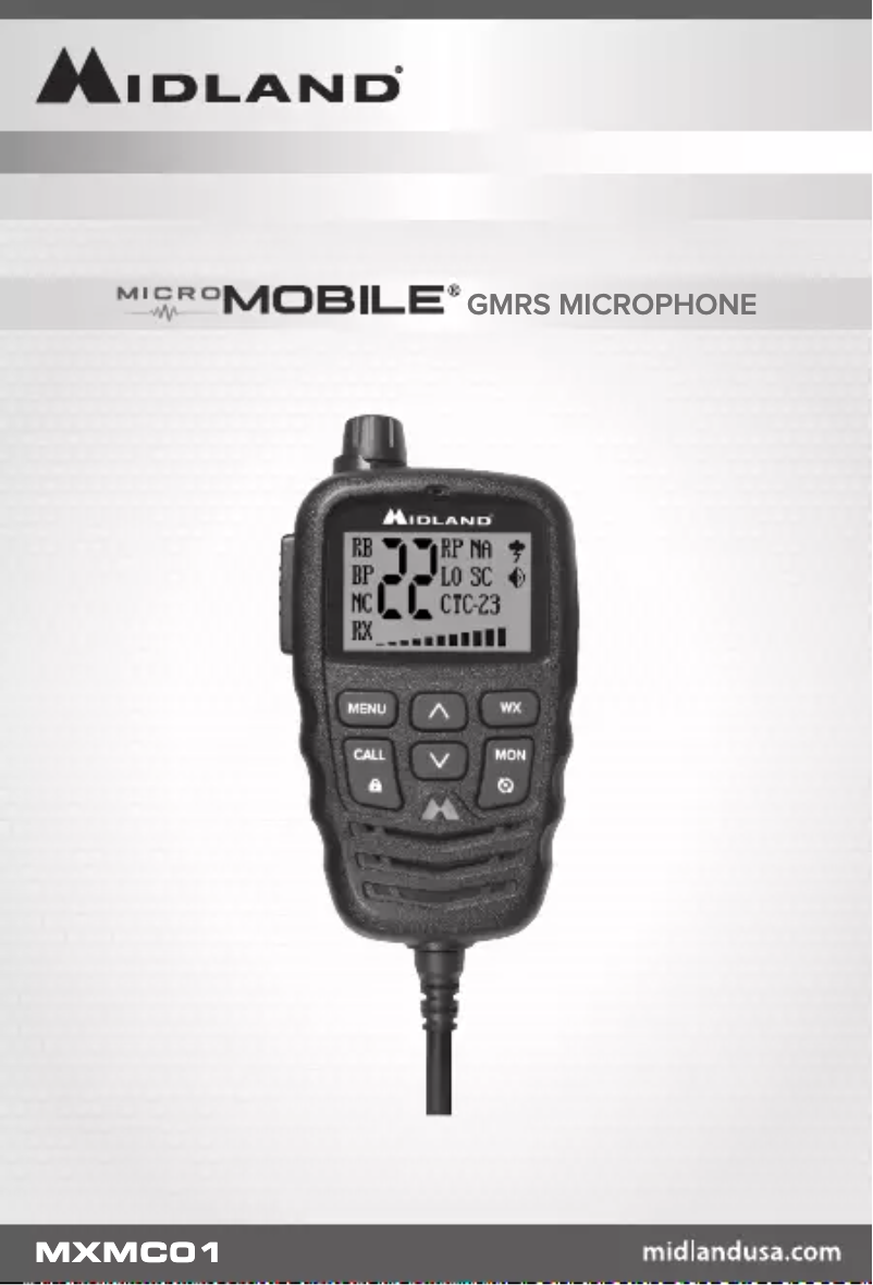 Página nº 1 - Manual de usuario Midland MXMC01
