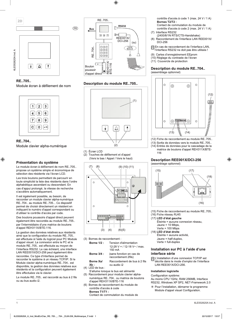 Página 1 del manual Instrucciones / montaje Hager REN705S