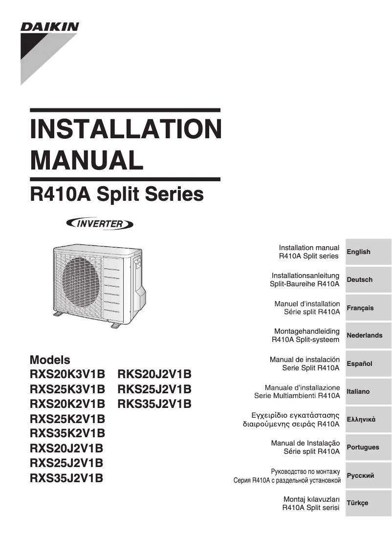 Página nº 1 - Manual de usuario Daikin RXS50J2V1B