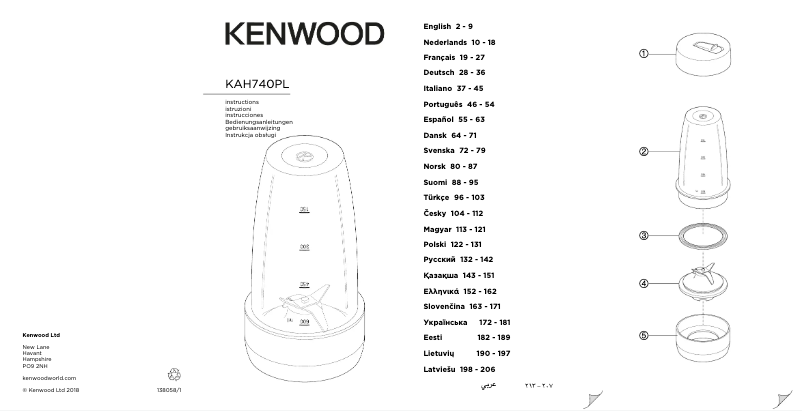 Página 1 del manual Manual de usuario Kenwood KAH740PL
