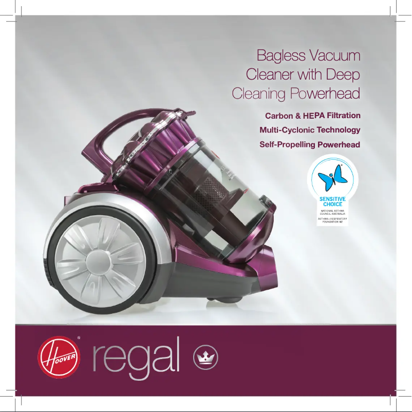 Página 1 del manual Manual de usuario Hoover Regal 9011PH