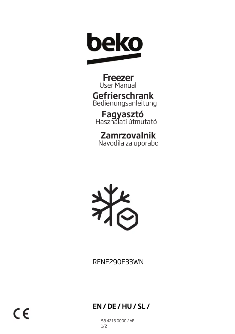 Página 1 del manual Manual de usuario Beko RFNE290E33WN
