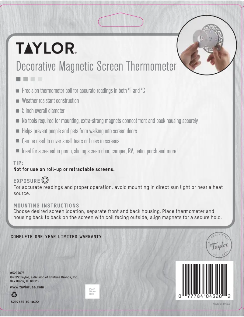 Imagen de la primera página del manual del dispositivo 5297675