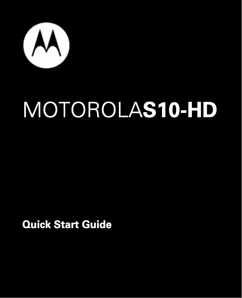 Página 1 del manual Manual de usuario Motorola S10-HD