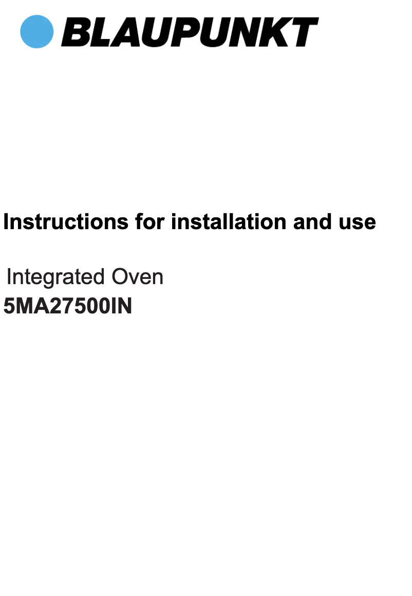 Imagen de la primera página del manual del dispositivo 5MA27500IN