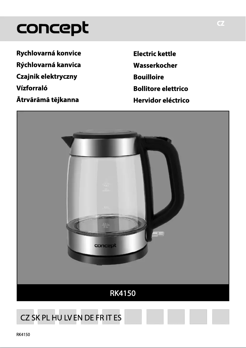 Página 1 del manual Manual de usuario Concept RK4150