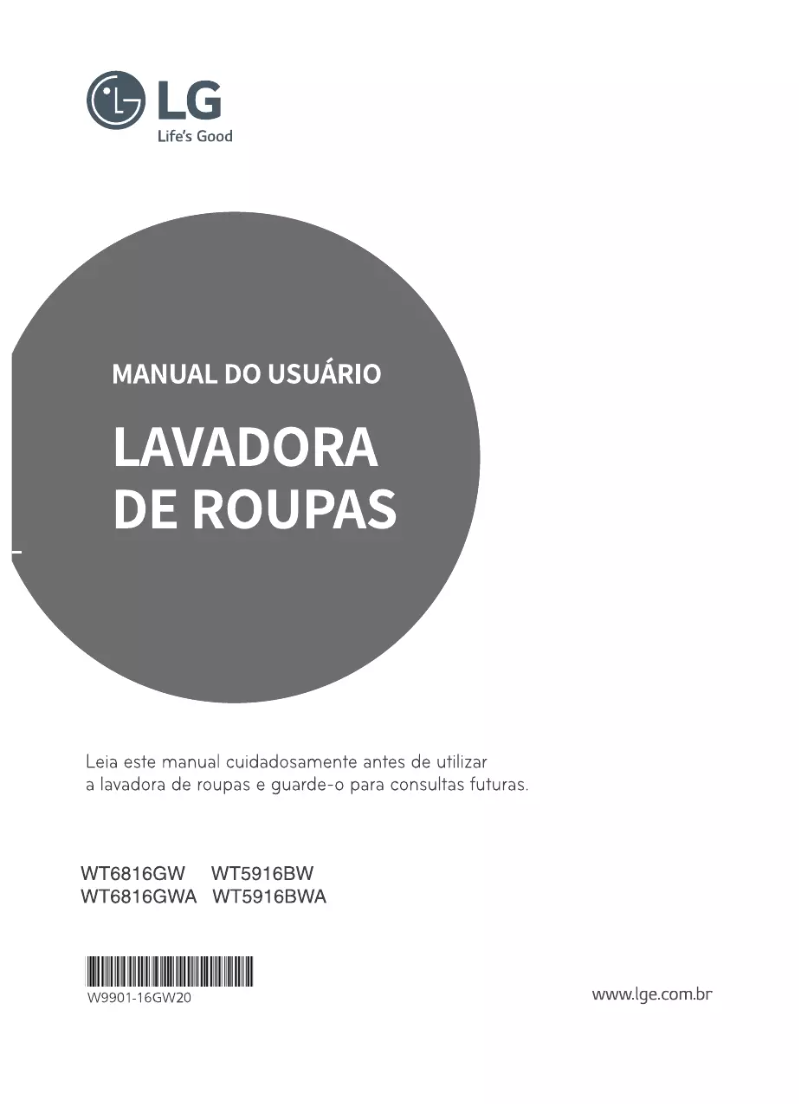 Imagen de la primera página del manual del dispositivo WT6816GWA