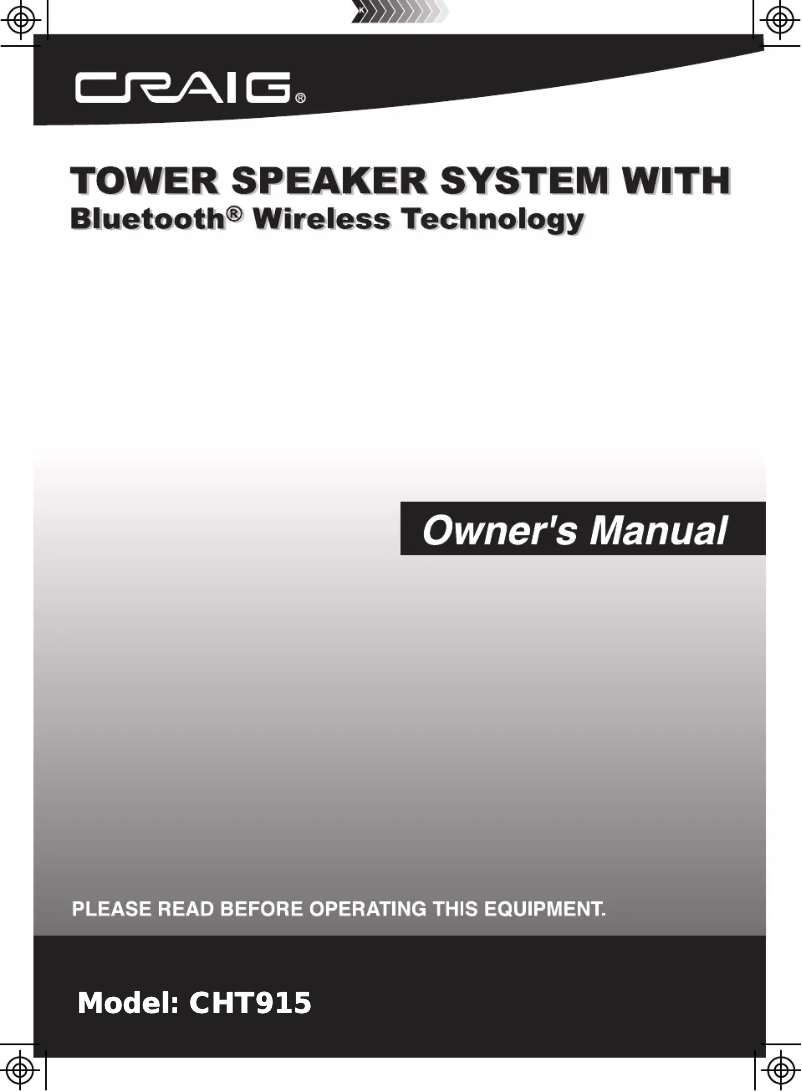 Imagen de la primera página del manual del dispositivo CHT915