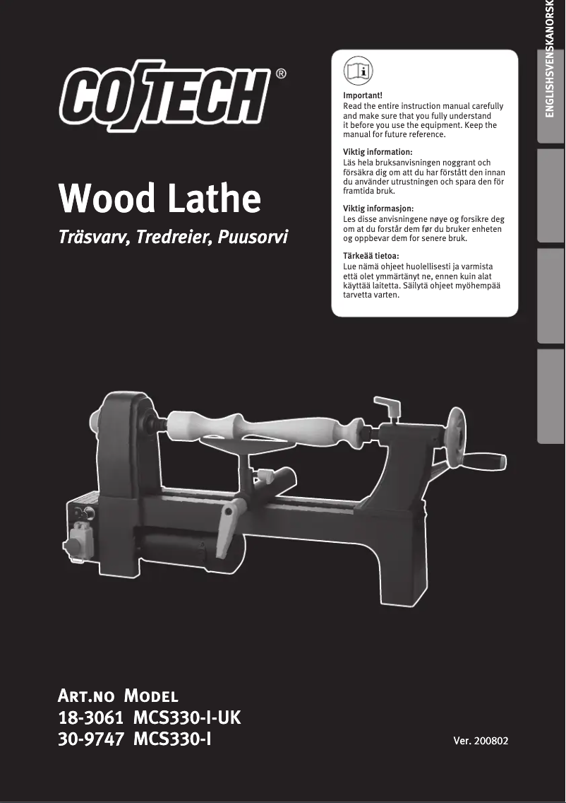 Página 1 del manual Manual de usuario Cotech MCS330-I