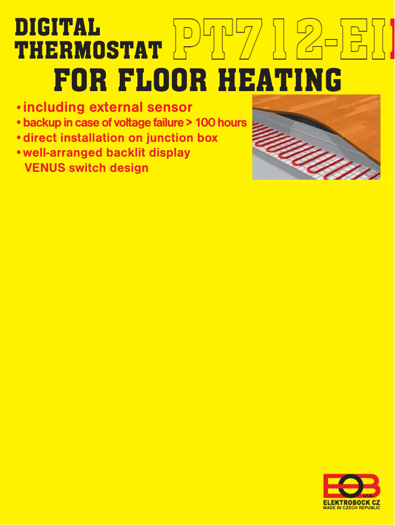 Página 1 del manual Manual de usuario Elektrobock PT712-EI