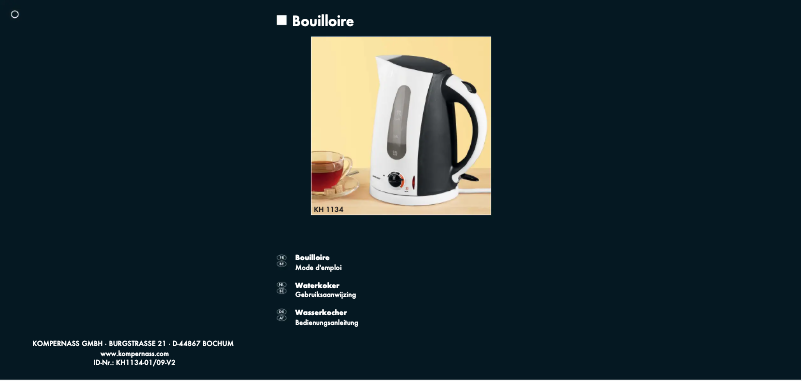 Página 1 del manual Manual de usuario Bifinett KH 1134