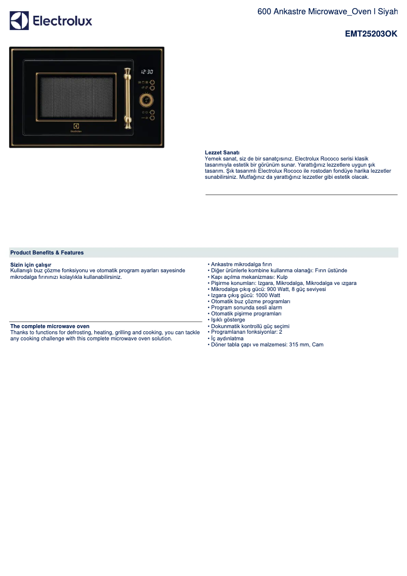 Imagen de la primera página del manual del dispositivo EMT25203OK
