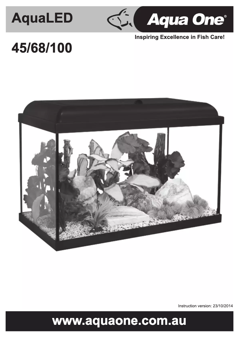 Imagen de la primera página del manual del dispositivo AquaLED 100