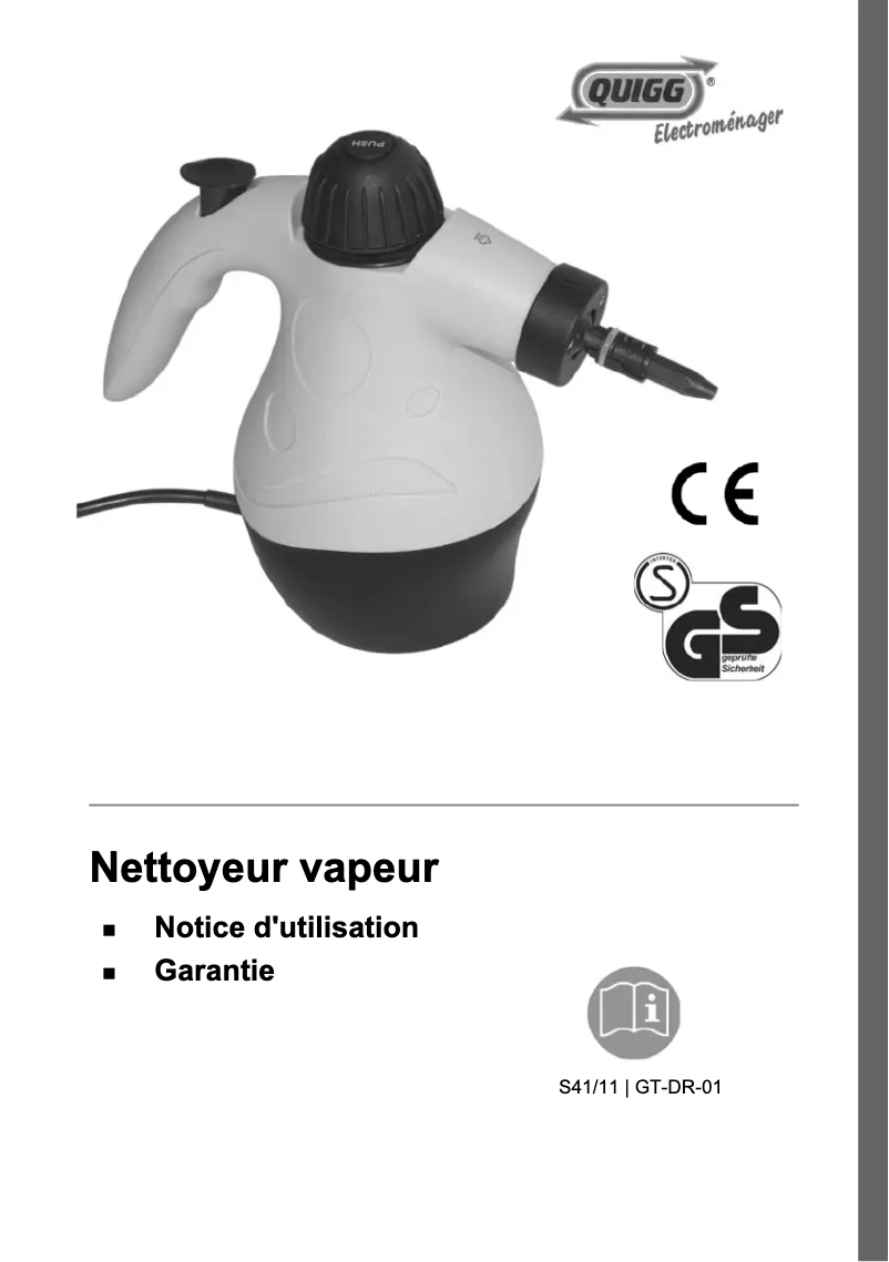 Imagen de la primera página del manual del dispositivo GT-DR-01