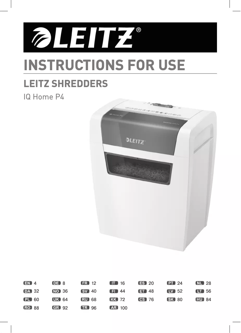 Página 1 del manual Manual de usuario Leitz IQ Home Office P4