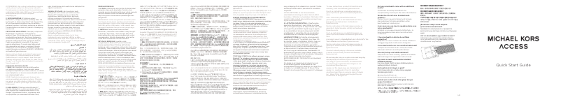 Página 1 del manual Manual de usuario Michael Kors Gen 6 Display MKT5150