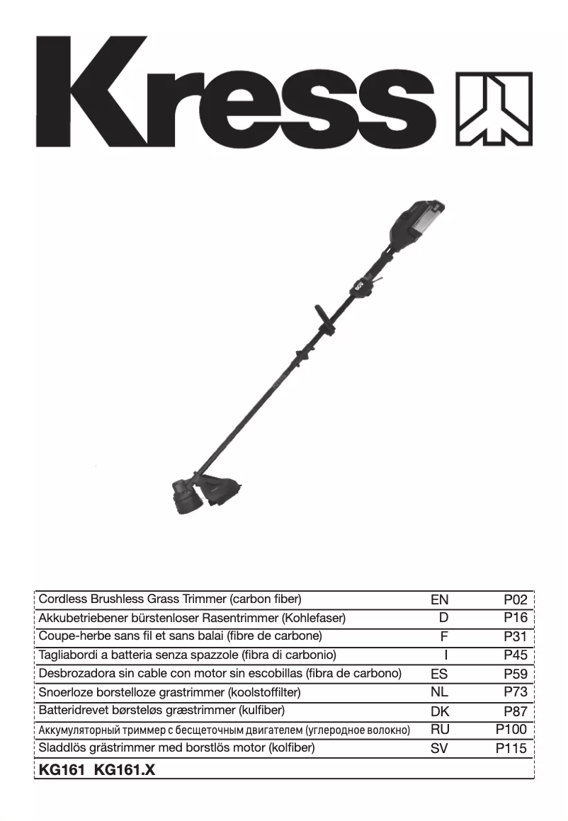 Imagen de la primera página del manual del dispositivo KG161.9