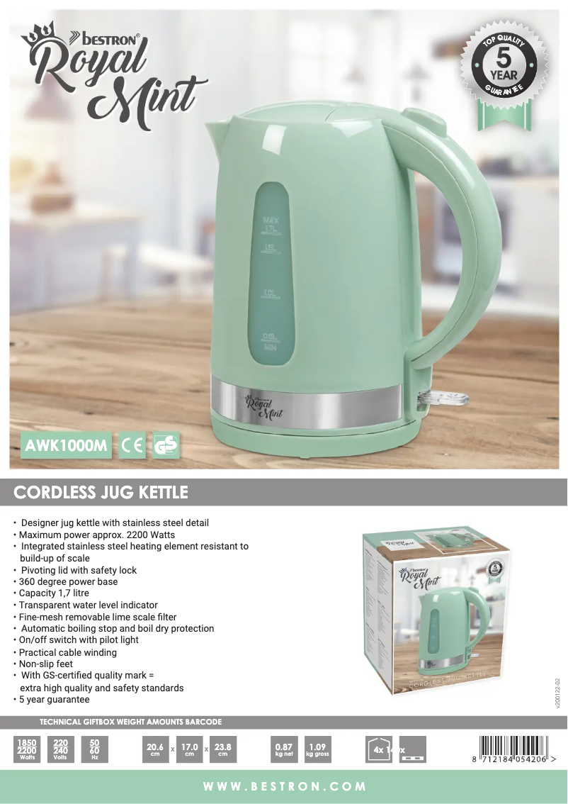 Imagen de la primera página del manual del dispositivo AWK1000M