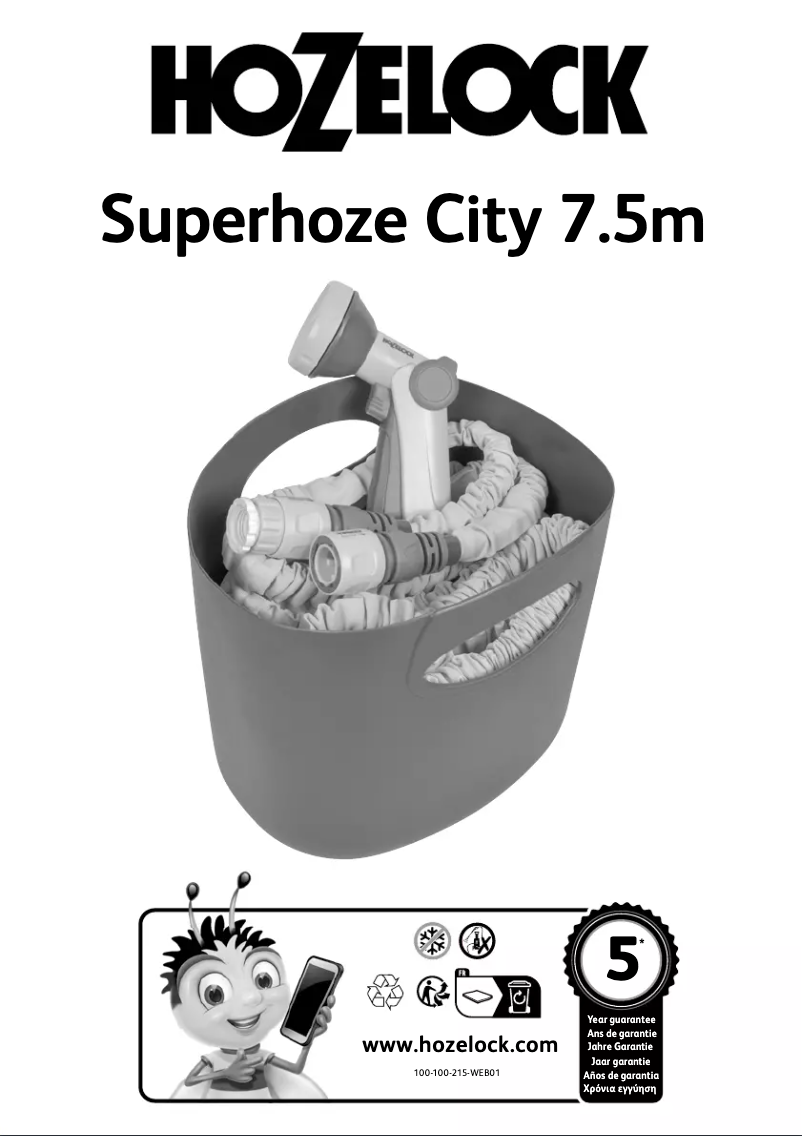 Página 1 del manual Manual de usuario Hozelock Superhoze City 7.5m