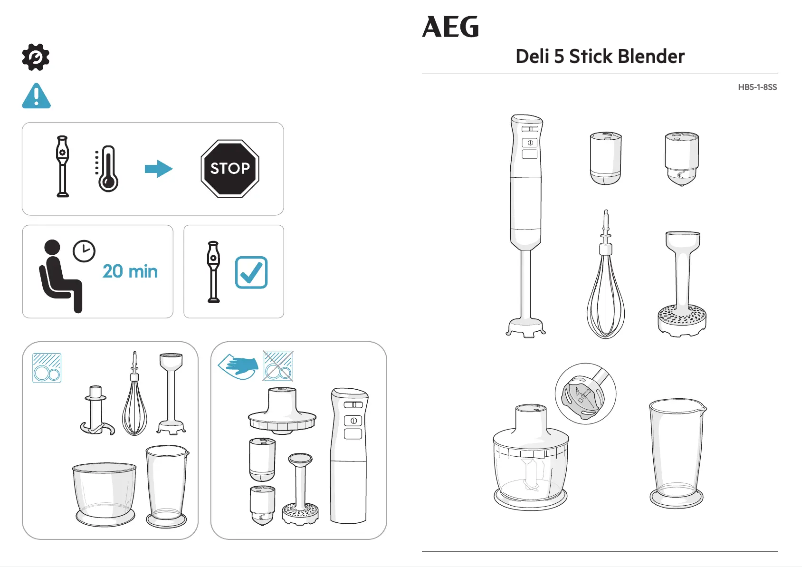 Página nº 1 - Manual de usuario AEG HB5-1-80SS