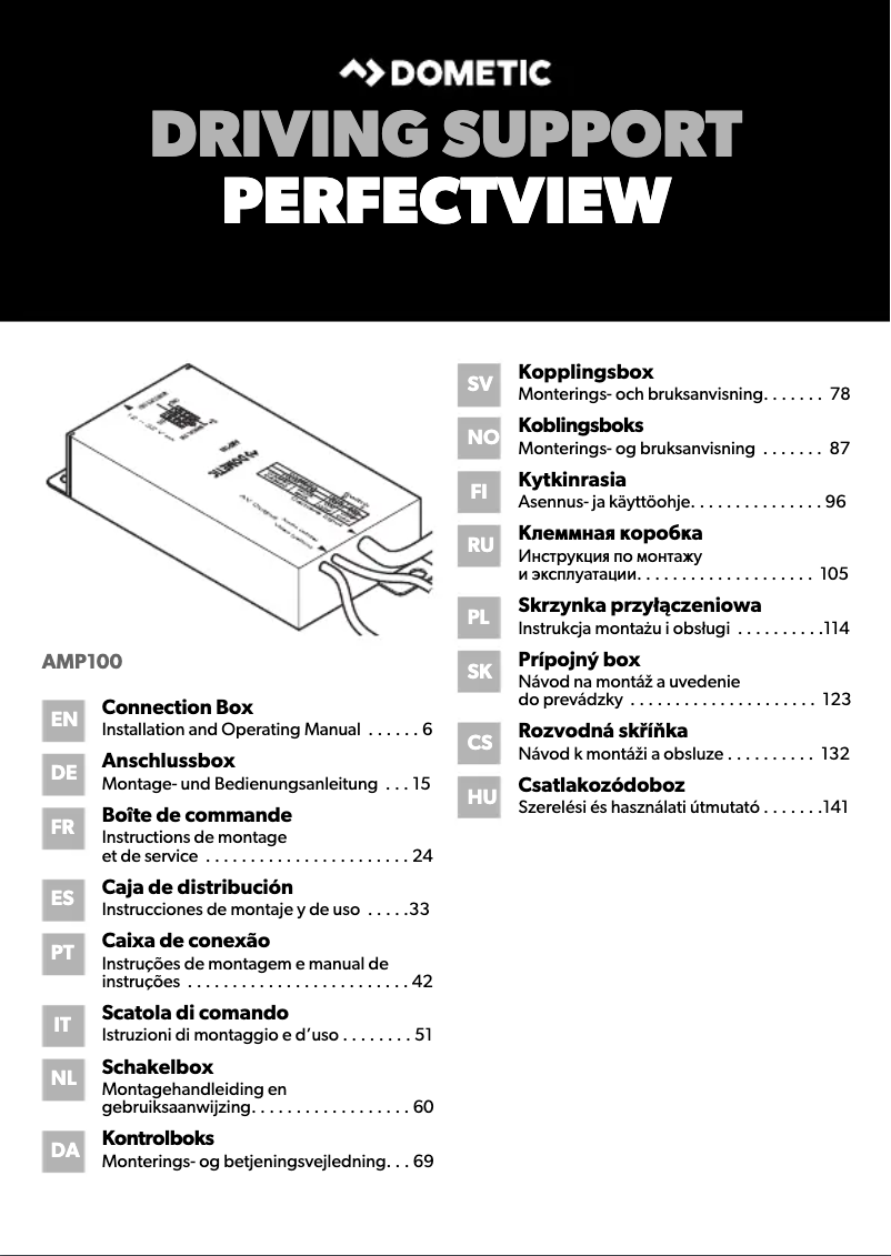 Imagen de la primera página del manual del dispositivo PerfectView CAM 80 NAV