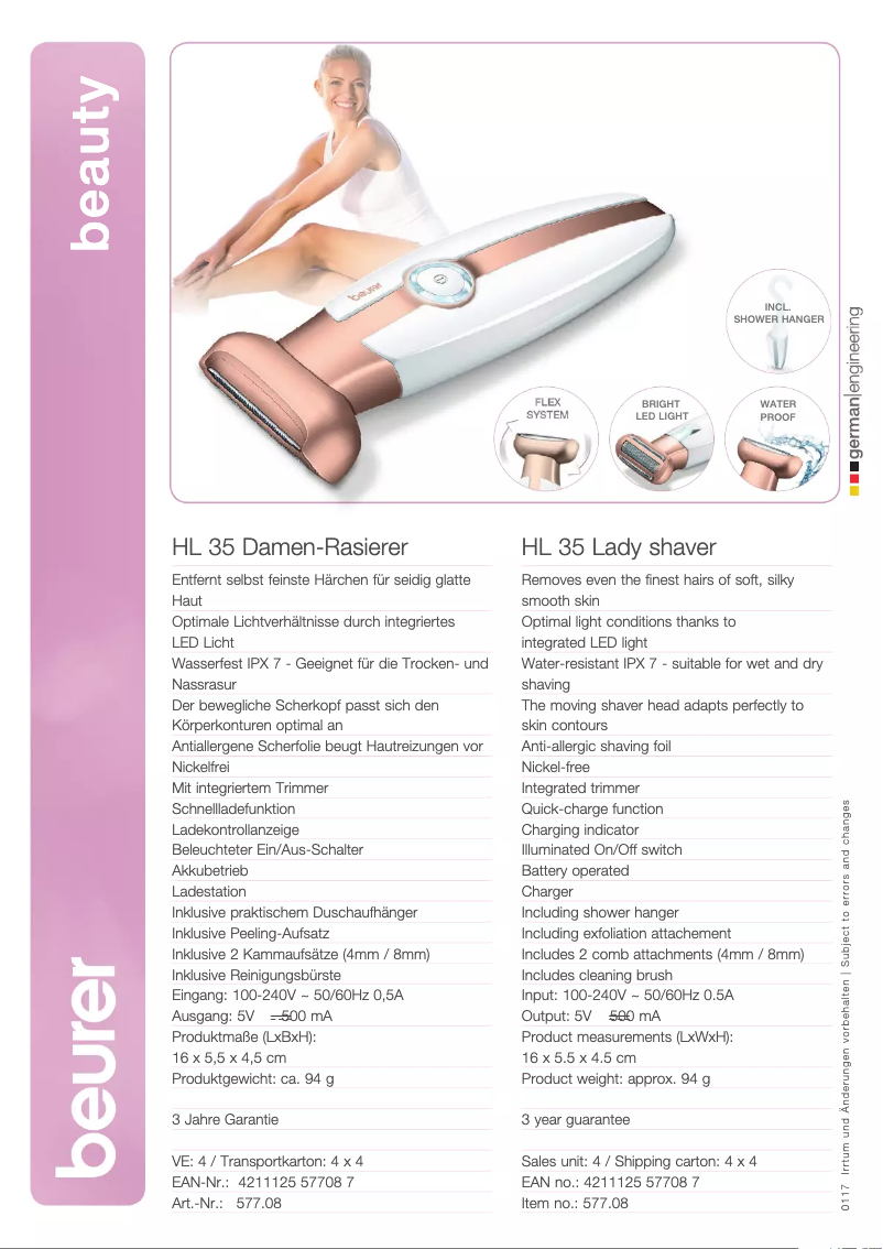 Imagen de la primera página del manual del dispositivo HL 35