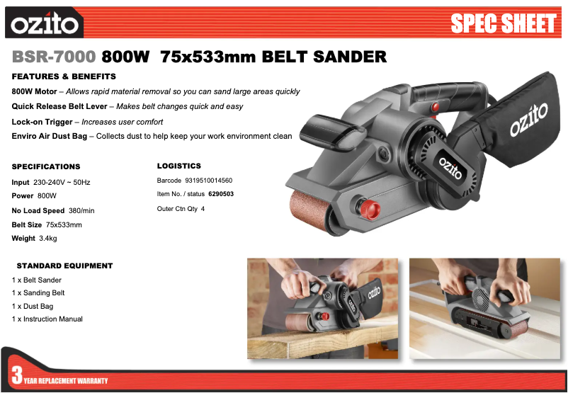 Imagen de la primera página del manual del dispositivo BSR-7000