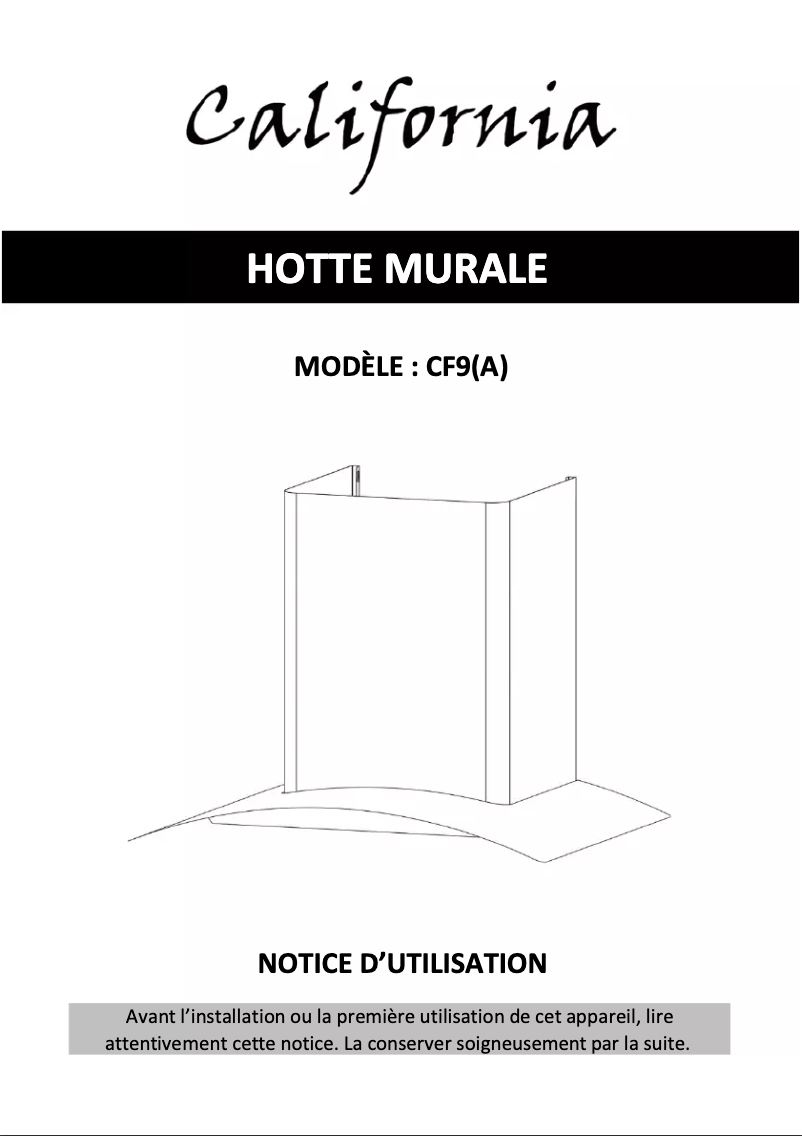 Página 1 del manual Manual de usuario California CF9-1