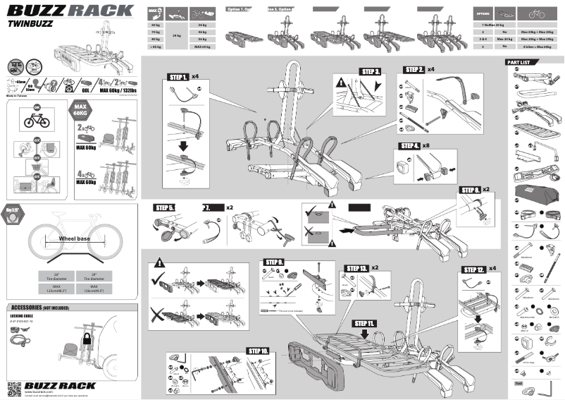Página nº 1 - Manual de usuario Buzz Rack Twinbuzz