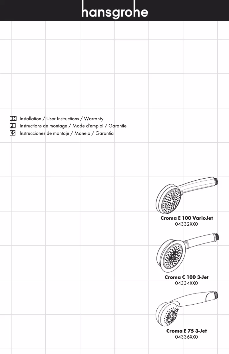 Imagen de la primera página del manual del dispositivo Croma E 100 VarioJet