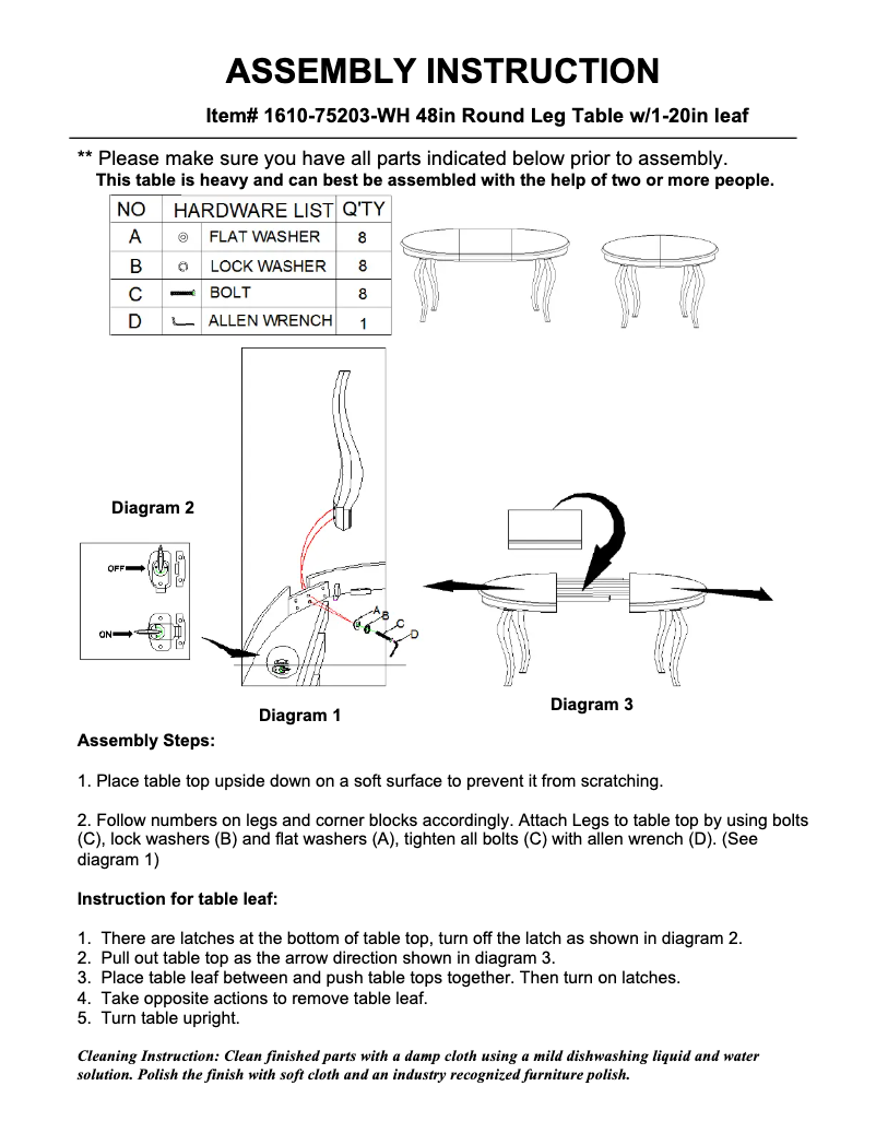 Página 1 del manual Manual de usuario Hooker 1610-75203-WH