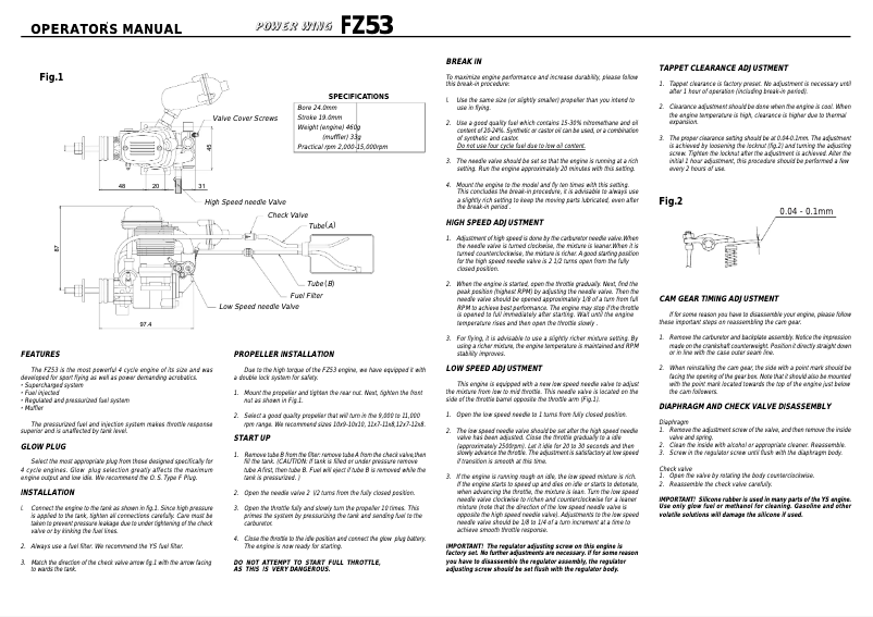 Imagen de la primera página del manual del dispositivo FZ53