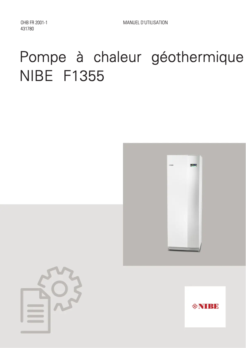Página 1 del manual Manual de usuario Nibe F1355