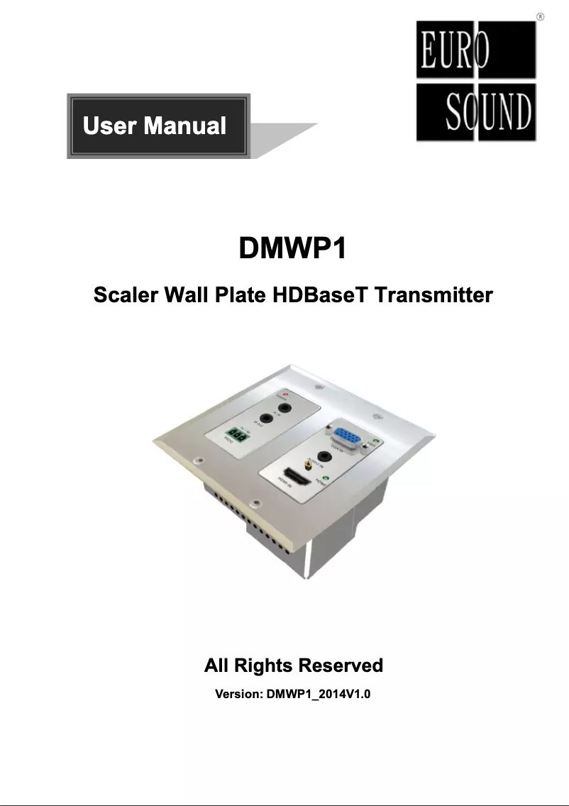 Imagen de la primera página del manual del dispositivo DMWP1