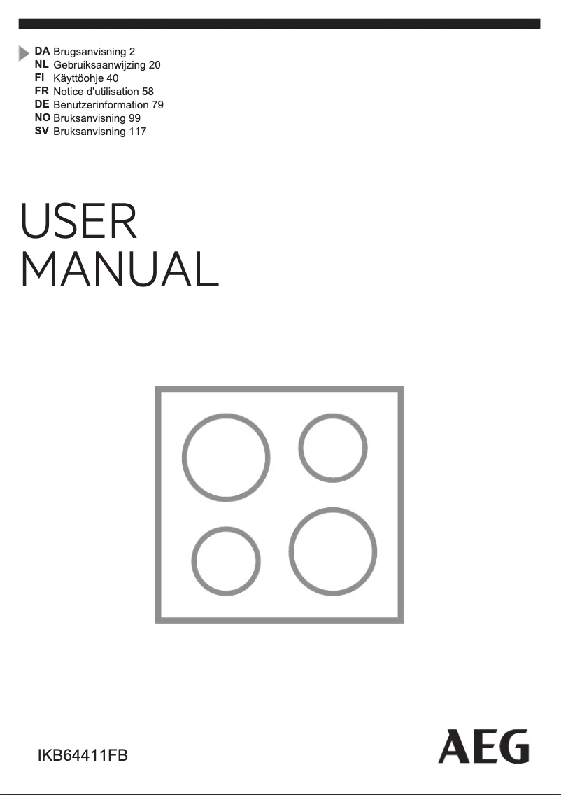 Página 1 del manual Manual de usuario AEG IKB64411FB