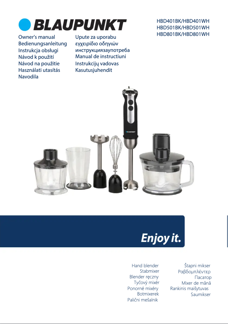 Imagen de la primera página del manual del dispositivo HDB401